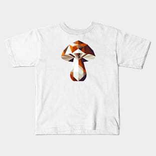 Abstract Geometric Mushroom - Color Design Kids T-Shirt